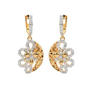 Sheesh Round Diamond Earrings